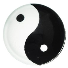 Clicks Click yin yang zilverkleurig