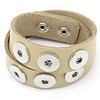 Clicks Sieraden Clicks armband leer dubbel beige