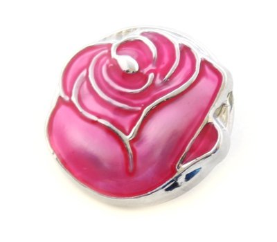 Clicks Click donker roze roos voor clicks sieraden