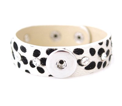 Clicks Sieraden Clicks armband luipaard met strass