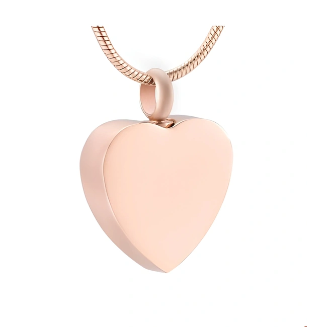 Ashanger hart forever rose goudkleurig inclusief ketting