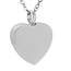 Ashanger hart forever zilverkleurig inclusief ketting