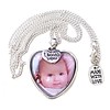 Ketting met foto Ketting met foto hanger hart zilverkleurig