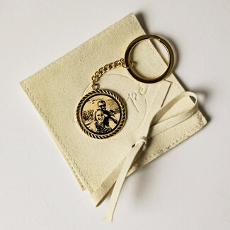 Sleutelhanger Cira met Foto Gravering Goud
