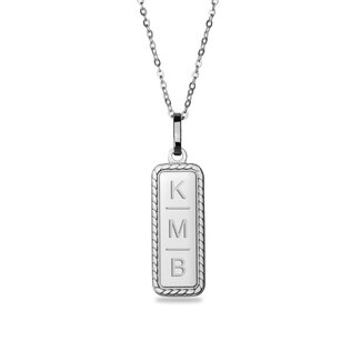 Hanger Aurora met Initialen Zilver