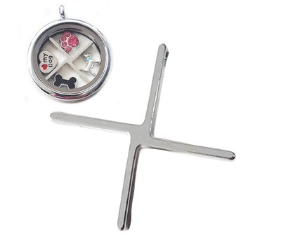 Floating locket discs Memory locket verdeler 4 vaks large