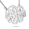 Ketting met letter Monogram Ketting Letter R Zilverkleurig van Roestvrij staal