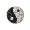 Clicks Click yin yang met crystals voor clicks sieraden