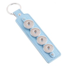 Clicks Sieraden Clicks sleutelhanger blauw langwerpig 4 click