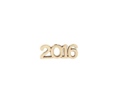 Floating Charms Floating charm 2016 goudkleurig voor de memory locket