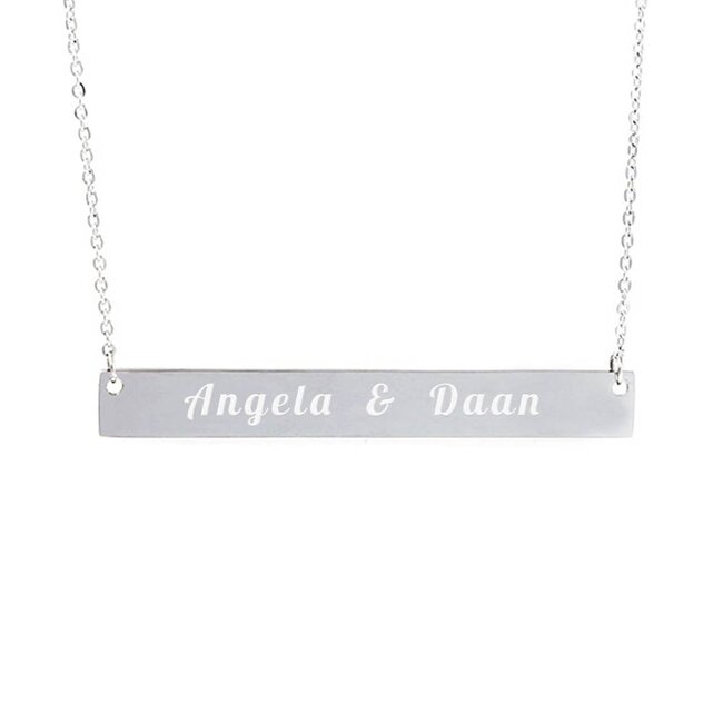 Barketting Zilverkleurig Graveren