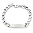 Plaatarmband graveren medium zilverkleurig