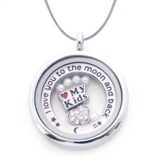 Complete Memory locket Memory locket Ketting moeder en kinderen