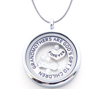 Complete Memory locket Memory locket Ketting oma en familie