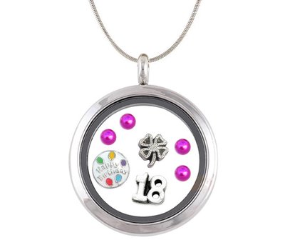 VerjaardagsCadeau 18 jaar Memory Locket Ketting