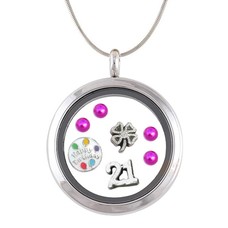 VerjaardagsCadeau 21 jaar Memory Locket Ketting