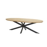 Prado ovaal teak tuintafel