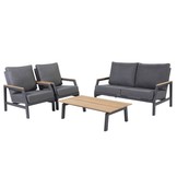Ravenna 2 x lounge stoel + 1 x 2.5-zits lounge bank