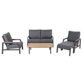 Ravenna 2 x lounge stoel + 1 x 2.5-zits lounge bank
