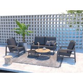 Ravenna 2 x lounge stoel + 1 x 2.5-zits lounge bank