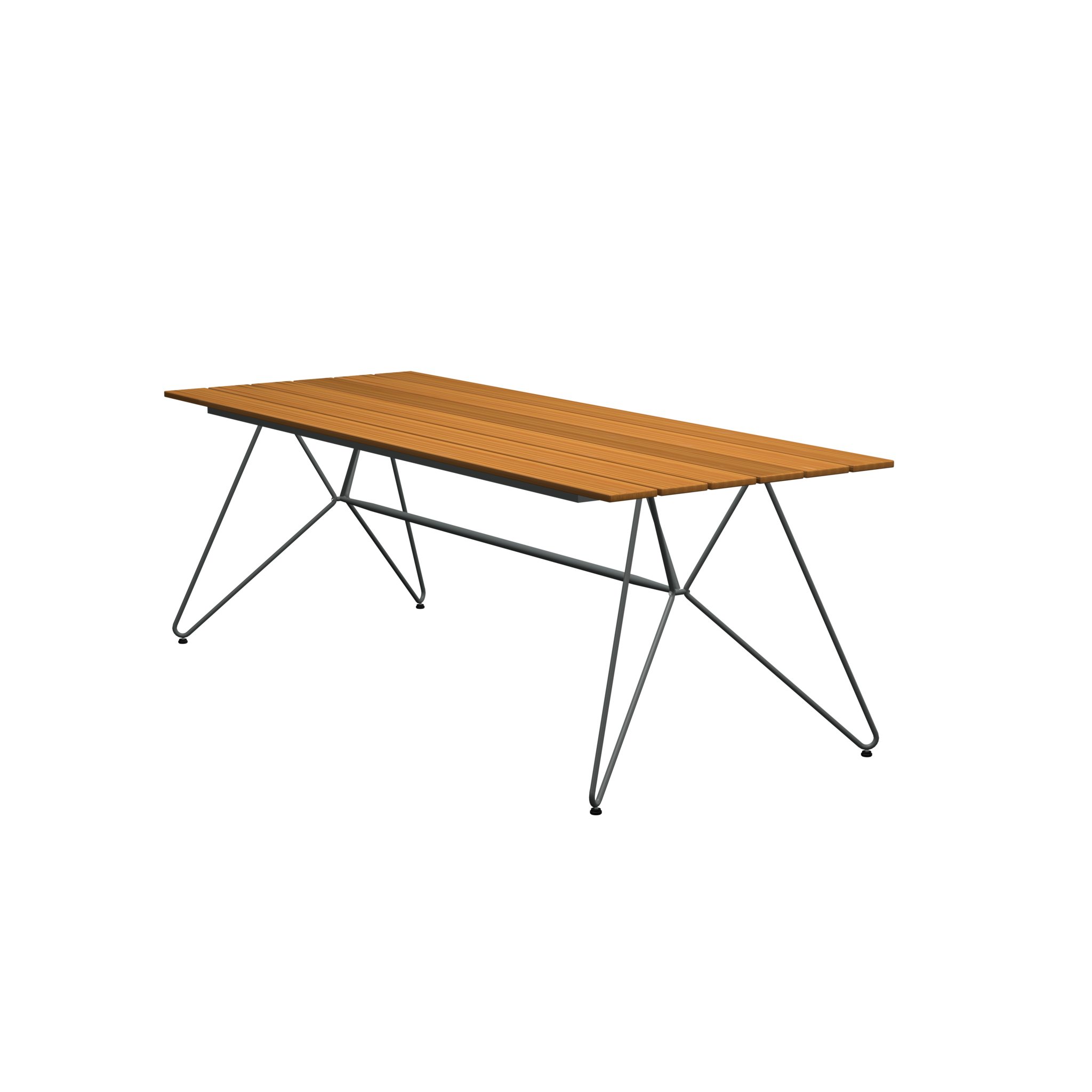 Houe sketch tuintafel bamboe