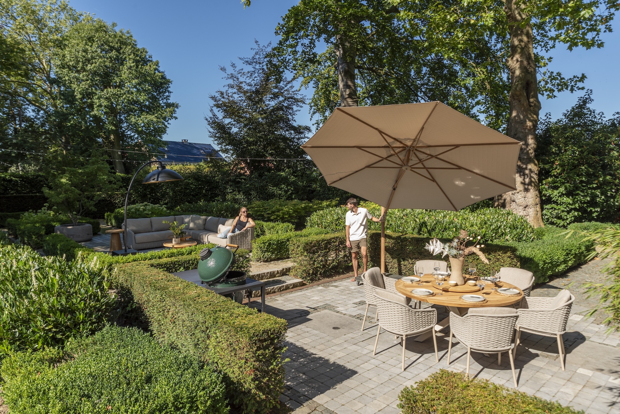 4 Seasons Outdoor Eros dining stoel incl. 2 kussens