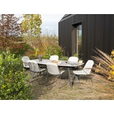 4 Seasons Outdoor Veneto stapelbare dining stoel RVS incl. kussen