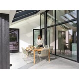 4 Seasons Outdoor Veneto stapelbare dining stoel RVS incl. kussen