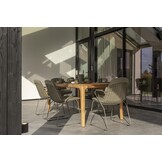 4 Seasons Outdoor Veneto stapelbare dining stoel RVS incl. kussen