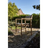 4 Seasons Outdoor Levi stapelbare dining stoel teak incl. 2 kussens