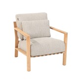 4 Seasons Outdoor Lucas lounge stoel teak incl. 3 kussens