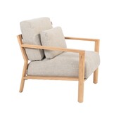 4 Seasons Outdoor Lucas lounge stoel teak incl. 3 kussens