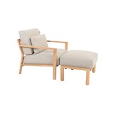 4 Seasons Outdoor Lucas lounge stoel teak incl. 3 kussens