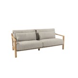 4 Seasons Outdoor Lucas 3-zits lounge bank teak incl. 6 kussens