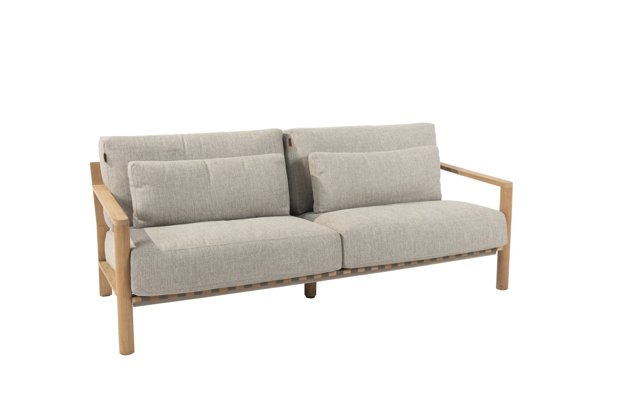 4 Seasons Outdoor Lucas 3-zits lounge bank teak incl. 6 kussens