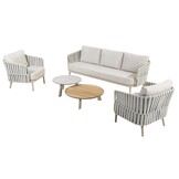 4 Seasons Outdoor Eva loungeset 3-zit lounge bank + 2x lounge stoel