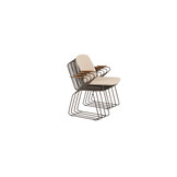 4 Seasons Outdoor Veneto stapelbare dining stoel RVS incl. kussen