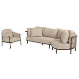 Ezra modulaire 2-zits lounge bank + love island