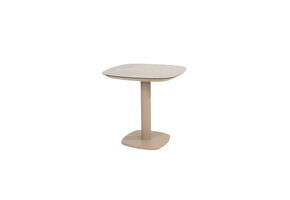 Manolo tafel met geprint keramiek tafelblad 75 x 75 cm.