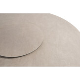 Donato low dining eettafel 160 cm. Ø met geprint keramiek tafelblad