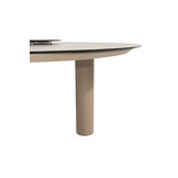 Donato low dining eettafel 160 cm. Ø met geprint keramiek tafelblad