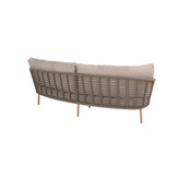 4SO Puglia loungeset latte, 3-zits loungebank + 2x lounge stoel