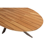 Prado ovaal teak tuintafel