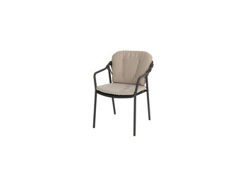 Manitoba stapelbare dining stoel incl. 2 kussens