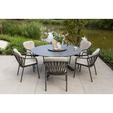 Manitoba stapelbare dining stoel incl. 2 kussens