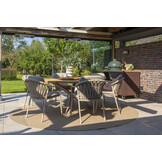 Manitoba stapelbare dining stoel incl. 2 kussens