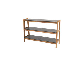 Liv teak tuinkast met 3 HPL planken