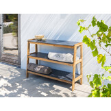 Liv teak tuinkast met 3 HPL planken