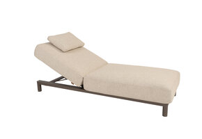 Madeira ligbed incl. kussen en hoofdsteun