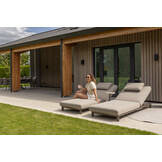 Madeira ligbed incl. kussen en hoofdsteun